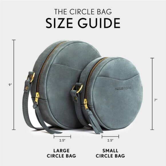 ⚡Portland Leather Women Storm Imported Goods Circle Handmade Crossbody Bag - Picture 5 of 7